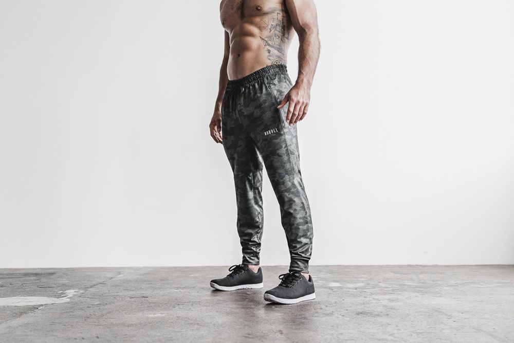 NOBULL Joggers Erkek - Gri Camo - Turkiye (YPW-649372)